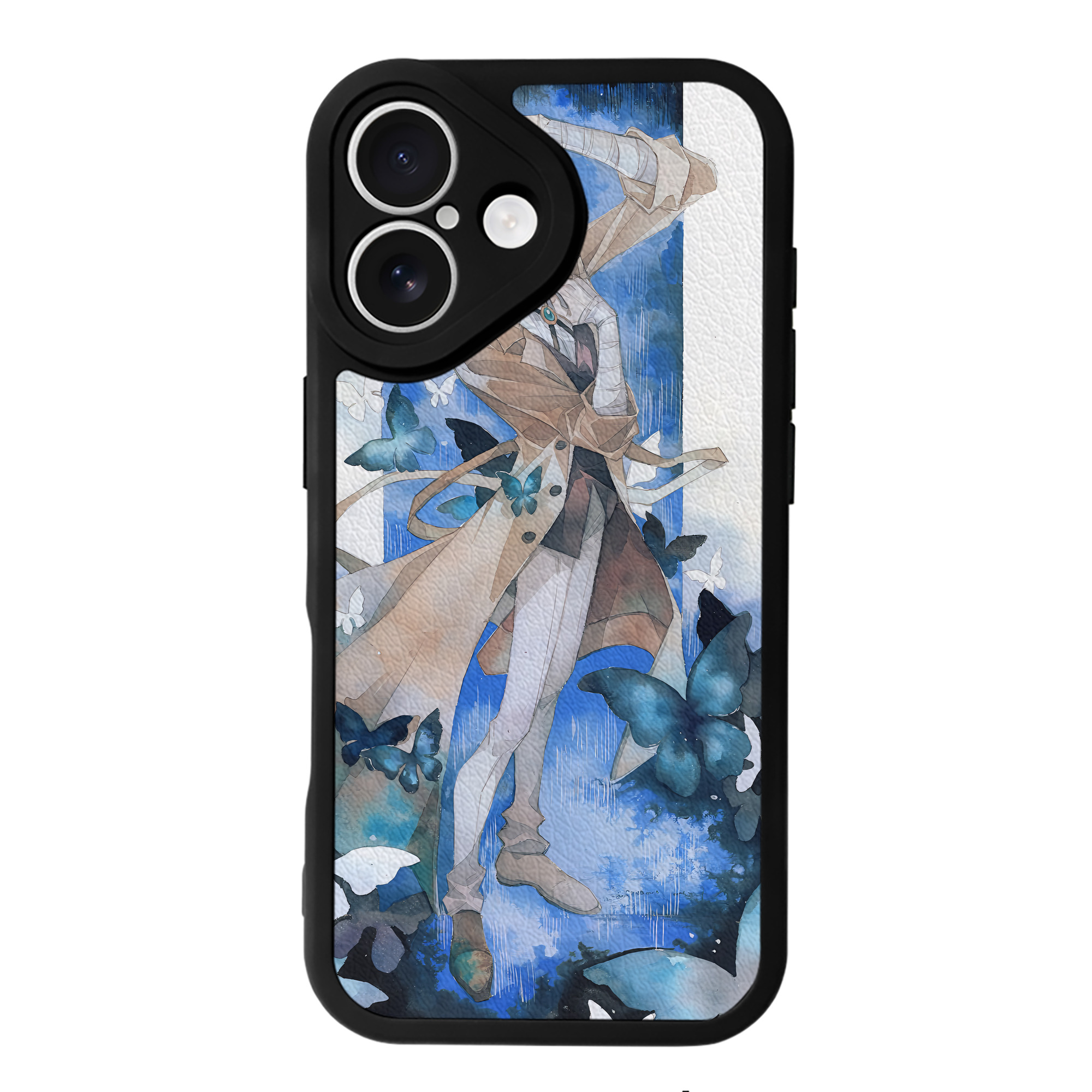 （画像用） 文豪ストレイドッグス Bungo Stray Dogs 【iPhone 16シリーズ対応】シリコンスマホケース（レザー調） 材質：シリコン